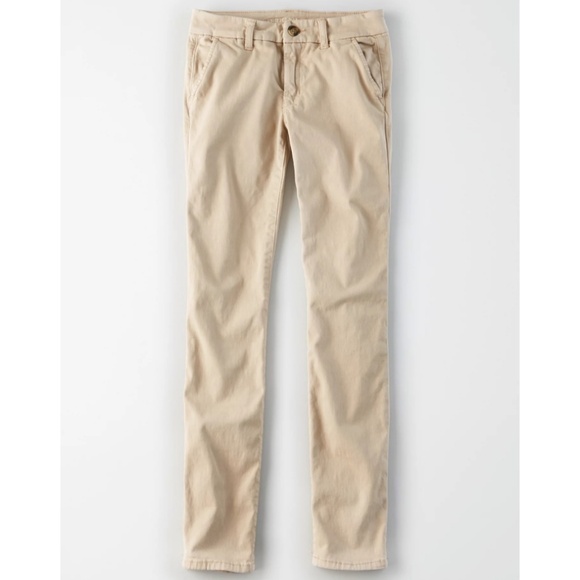 American Eagle Super Stretch Skinny Pants in Khaki - Picture 10 of 13